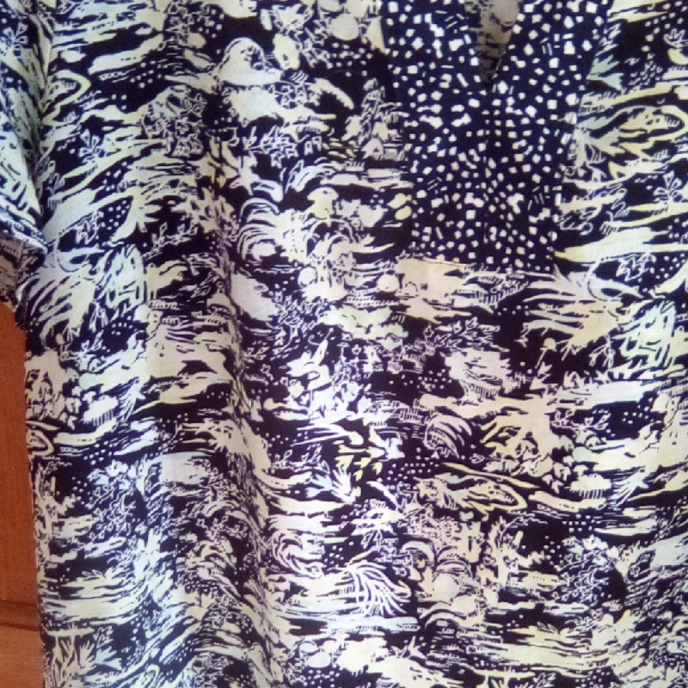 Christopher & Banks Monochrome Patterned Blouse - Picture 6 of 16